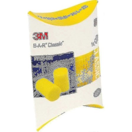 3m Ear Classic Öronproppar 50 Par Förpackade Snr 28db Gula Hörselskydd 2024rui