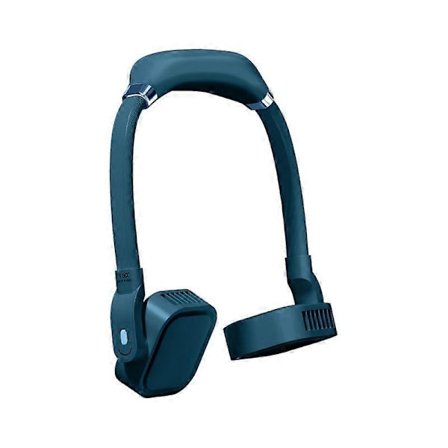 G2 Hengende Hals Vifteløs Vifte Utendørs Student Sport Mini USB Stille Vifte, Farge: 4000MAH Nattgrønn