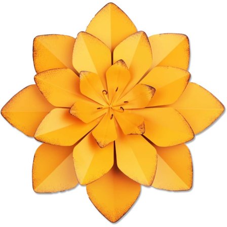 30x30x5CM Metallinen Kukka Seinäkoriste Monikerroksinen Kukka Seinätaide