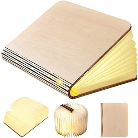 Stor bog foldbar LED-lampe 2500mAh USB genopladeligt batteri Bedsid