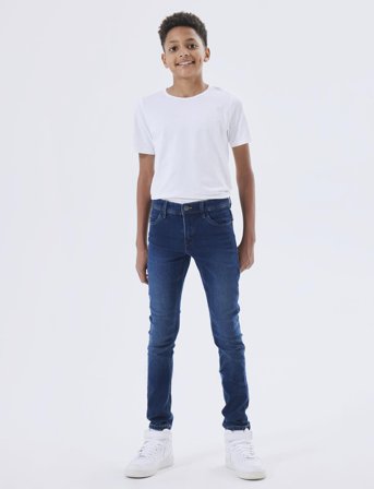 Nkmsilas Xslim Jeans 2002-Tx Noos Jeans Skinny Jeans Marineblå Name It*Betinget Tilbud