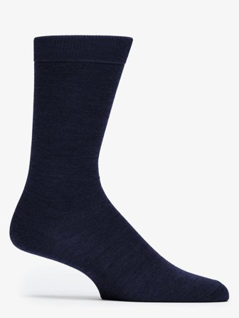 John Henric Men's Marineblå Sokker Merinoull Size 43-46