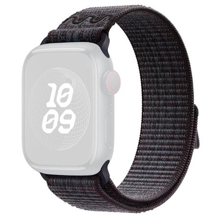 KALEBOL Apple Watch Series 49mm - 45mm - 44mm - 42mm Universal Nylon Watch Band - Svart + Blå