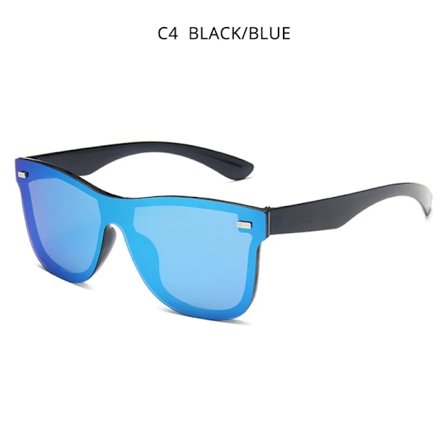 HOOBAN Fashion Bågfria Solglasögon Män Vintage Fyrkantig Lins i Ett Stycke Solglasögon Stilfullt Märke Kvinna Solglasögon Oculos De Sol