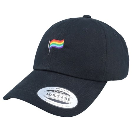 Fair - Schwarz unconstructed Cap - Pride Flag Black Dat Cap / Unstructured @ Hatstore