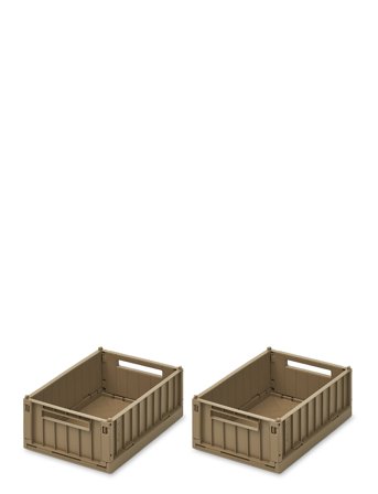 Liewood Weston Storage Box S 2-Pack - Brown - ONE SIZE