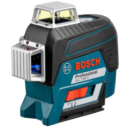 Bosch GLL 3-80 C Krysslaser rød, med L-BOXX, uten batteri og lader, Laserinstrumenter