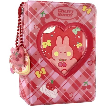 3-tommers Healwe Mini Fotoalbum, Fotokortholder, Kjærlighetshjertehul