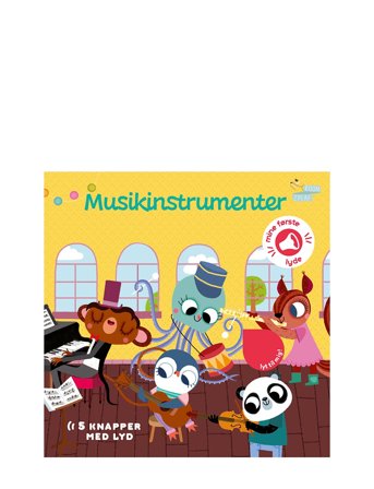 Forlaget Room2Play Pegebog Med Lyd - Musikinstrumenter - Yellow - DANISH