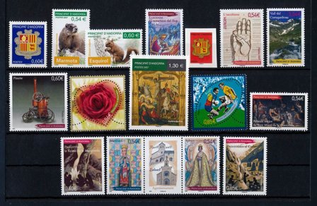 Fransk Andorra - Årgang 2007 - Postfrisk - YT 633-648