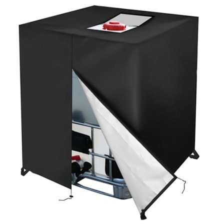 Vedenpitävä ja UV-kestävä IBC-puutarhavesisäiliön suojus 210D Oxford-kankaasta vetoketjulla