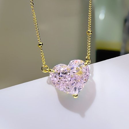 s925 Sterling Silver Förgylld Halsband Temperament Vacker