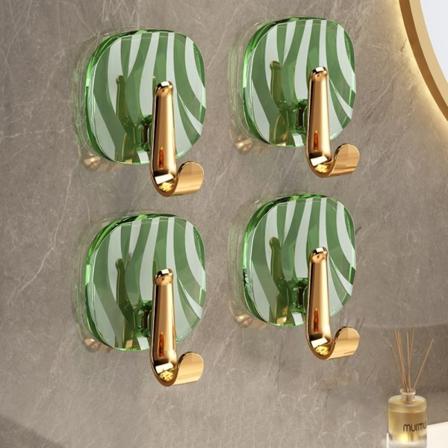 4stk Veggkroker Vegghengerstativ GRØNN Green