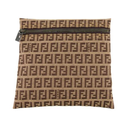 Fendi Vintage, Pre-owned Clutch bag Bruin, Dames, Maat:ONE Size,Canvas