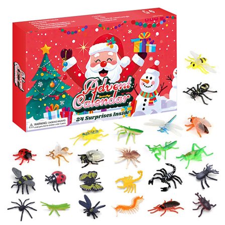 Adventskalender, juleblindboks, insekter, edderkopper, sommerfugler, skorpioner