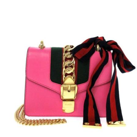 Gucci Vintage Pre-owned Sylvie Pink, Dame Vintage Tasker, Størrelse: ONE Size