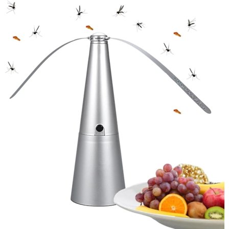 Fluerepellent Vifte Fluerepellenter For Bord Fluer Avskrekkende Midler For Innendørs Utendørs Holder Fluer Borte Med Myke Blader Elektrisk Fluevifte 