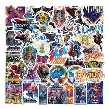 50 st Thor the God of Thunder Marvel Superhero Decal Cut Scene Graffiti Stickers