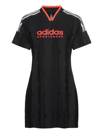 Tiro Cut 3 Stripes Jacquard T-Shirt Dress Sport Women Sport Clothing Sport Dresses & Skirts Sport Dresses Black Adidas Sportswear