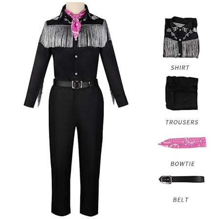 4-9 År Barn Gutter Jenter Ken Barbie Film Kvast Antrekk Med Sløyfe Belte Sett Cosplay Kostyme Gaver