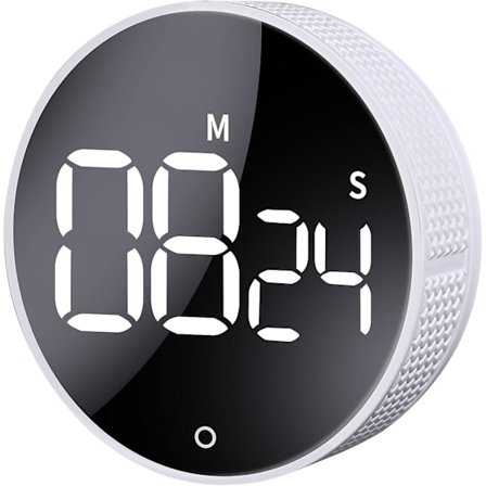 Kjøkken Timer Stor LED Magnetisk Digital Nedtelling Opptelling Timer Visuell Timer Enkel for Barn Eldre Lærere og for Klasserom Lekser Matlaging 