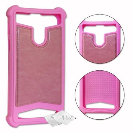 Bagcover - BQ Mobile - BQ-6030G Practic - Læderlook - Silikone gel - Stødabsorberende cover