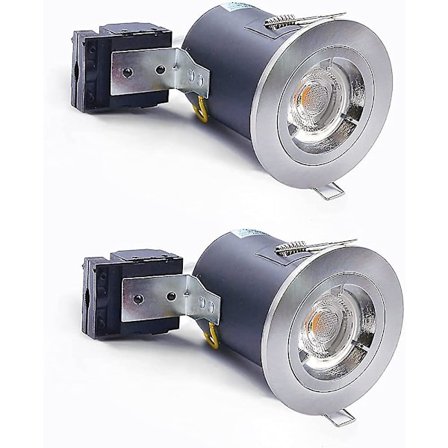 2xsweier 90 minuutin palonkestävä upotettu kattovalaisin Ip23 Gu10 LED-alasvalo Lmell-lahja