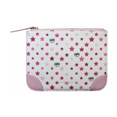 Chiara Ferragni Collection, Large envelope bag Wit, Dames, Maat:ONE Size,print