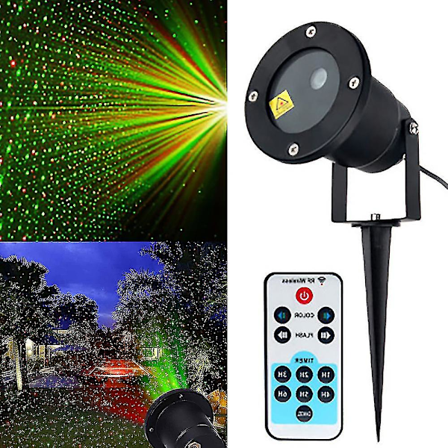 Utendørs Laserprojektorlys, Rød og Grønn Laserlys, Hageplenlys (FMY)
