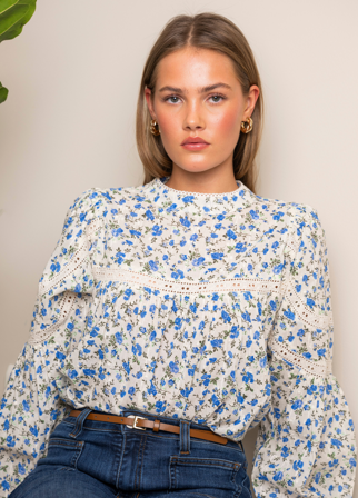 Karoline Blouse Spring Blue Spring Blue / S