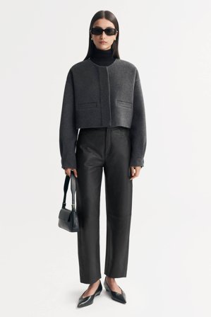 Soft Goat - Cropped Jacket - Kaschmirjacke - XL - Dark Grey