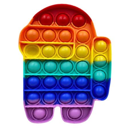 Blant oss Pop It Push Bubble Stress Ball Sensory Fidget Toy - Perfet Multicolor