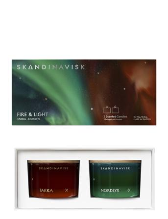 Fire & Light Mini Candle Giftset 90G X 2 Duftlys Multi/mønstret Skandinavisk