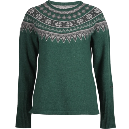 Skhoop W's Scandinavian Sweater Pine Green