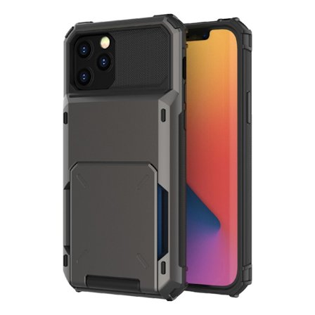 Case with Card Holder for iPhone 13 - Black