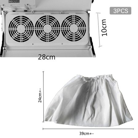 3st Non-woven Nageldammssugningspåsar Dammsugare
