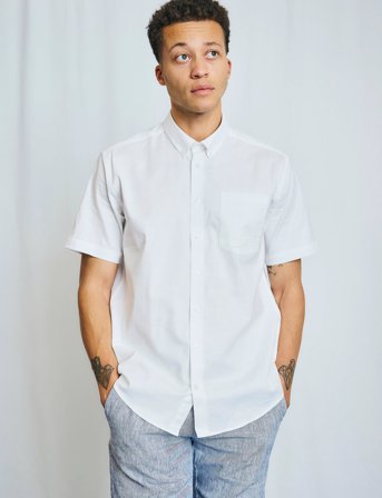Bruun & Stengade Bs Nishioka Modern Fit Shirt - White - 44