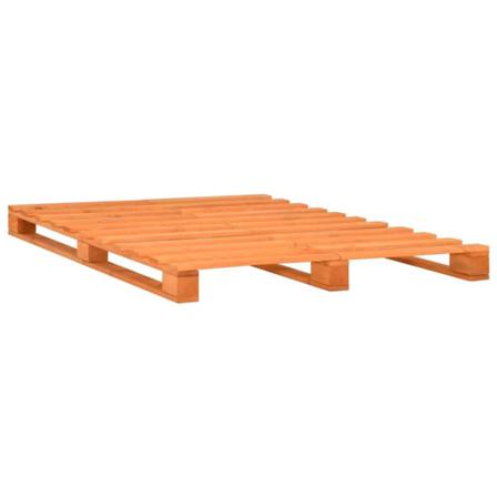 Vidaxl Pallsängram Brun Massiv Furu 180x200 Cm Brun