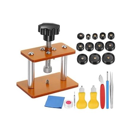 Urverktrykksett, Urkasse Skrue Type Lukker Med 12 Matriser Urreparasjonsett For Urreparasjon B