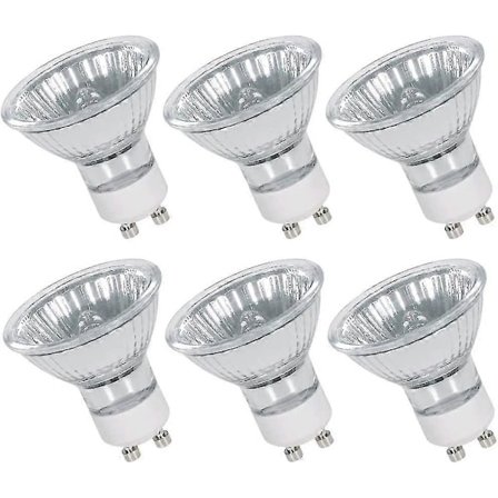6-pak Gu10 Halogenpærer 50w 230v Gu10 Halogen Spotlight Pærer Varmt Hvid Til Loftlamper Dæmpbar -ZHENV db