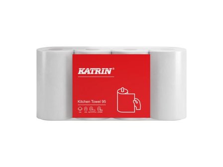 KATRIN Hushållspapper 95 2-lagers vit 28/fp - Lyreco - Städ och hygien - Toalettpapper och torkpapper - Hushållspapper