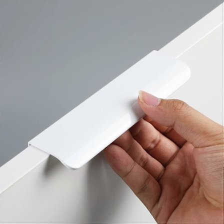 2 kpl 64 mm keittiön kaapin vedin, näkymättömät laatikoston huonekalujen vetimet, piilotetut oven vetimet upotetut vetimet laatikoille kaapin oville, 