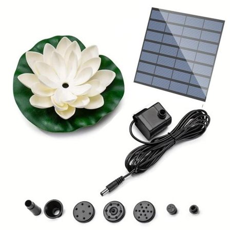 Mini Lotus Solar Vand fontæne dam dekoration vandfald springvand