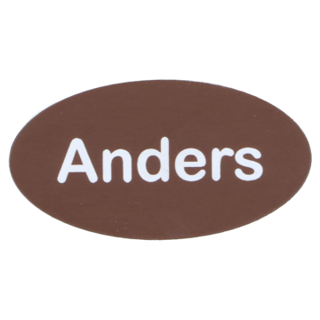 Navneskilt magnet - eget navn