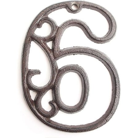 Talon numerot ulkotiloihin, metallikirjaimet valurautakukka seinäkoristeella, osoitenumerot kylttiin postilaatikkoon pihalle autotalliin maalaistaloon