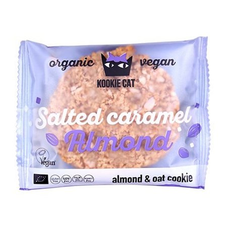 Kookie Cat Mandel Salted Caramel Cookie Ø 50 g, Helse & Madvarer, Brød, Kiks & Kager, Kager