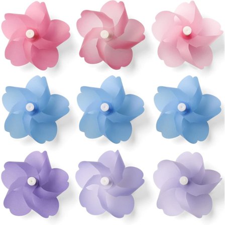 Sett med 9 morsomme dekorative magneter for kjøleskap, whiteboards, kjøkken, skoleskap, klasserom, kontor, båser, ensfargede