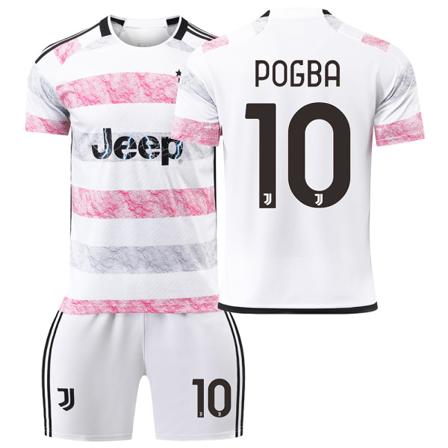 23/24 Juventus vierasjalkapallopaita lasten setti No.10 POGBA XS