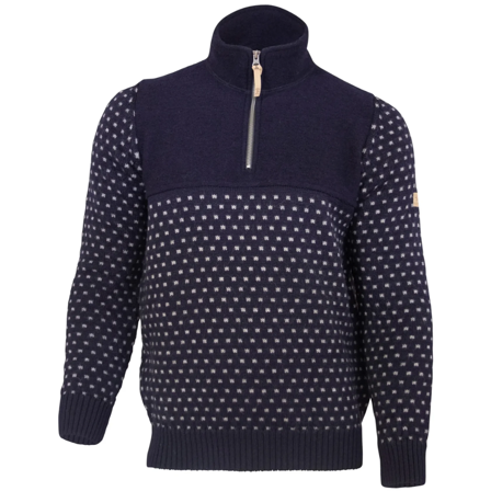 Ivanhoe of Sweden Sverre Half Zip Navy