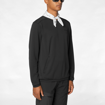 Salomon - Couches intermédiaires Vêtements Motomesh Crewneck M - Deep Black